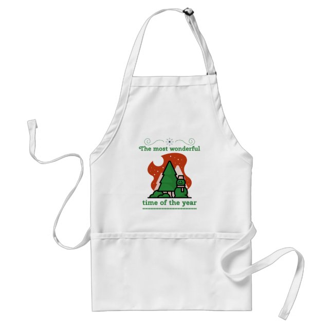 Christmas Scene Standard Apron (Front)