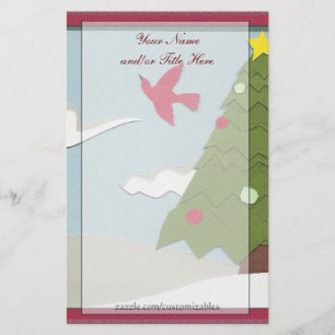 Christmas Scene Stationery
