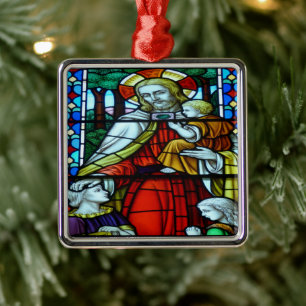 Christmas scenes metal tree decoration