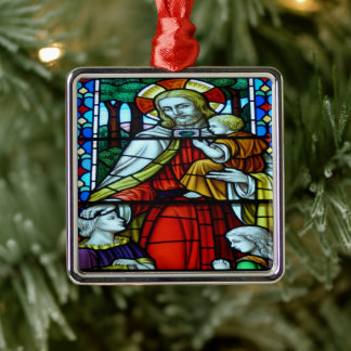 Christmas scenes metal tree decoration
