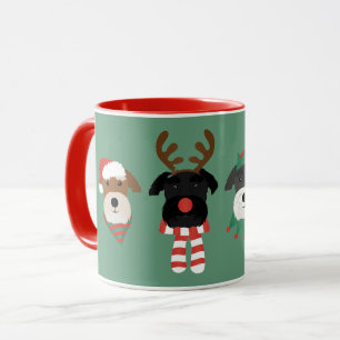 Christmas Schnauzer Dogs Mug
