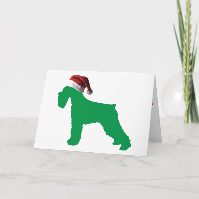 Christmas Schnauzer Holiday Card (Front)