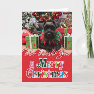 Christmas - Schnauzer Mix - Bentley Holiday Card