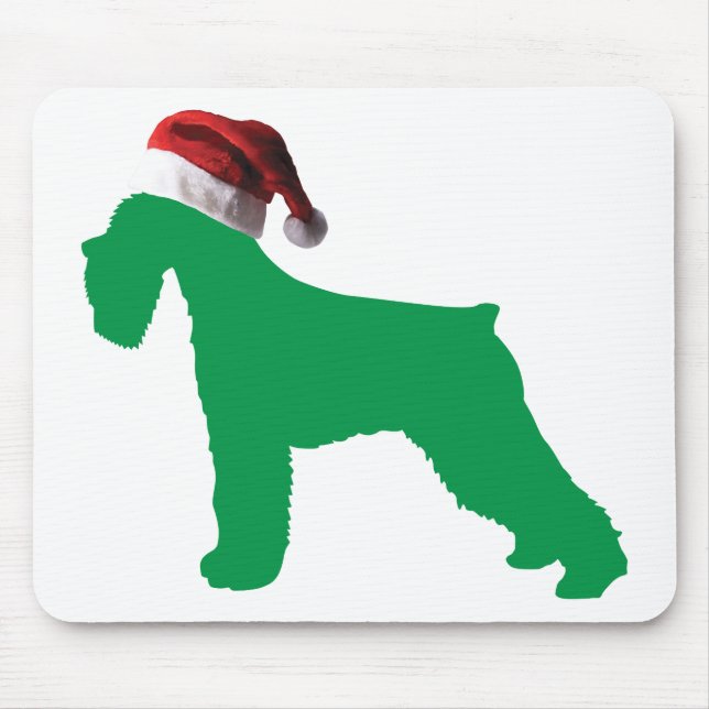 Christmas Schnauzer Mouse Pad (Front)