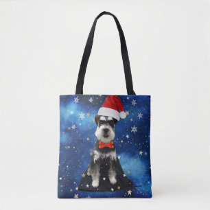 Christmas Schnauzer Tote Bag