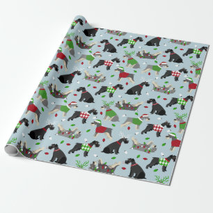 Christmas Schnauzer Wrapping Paper