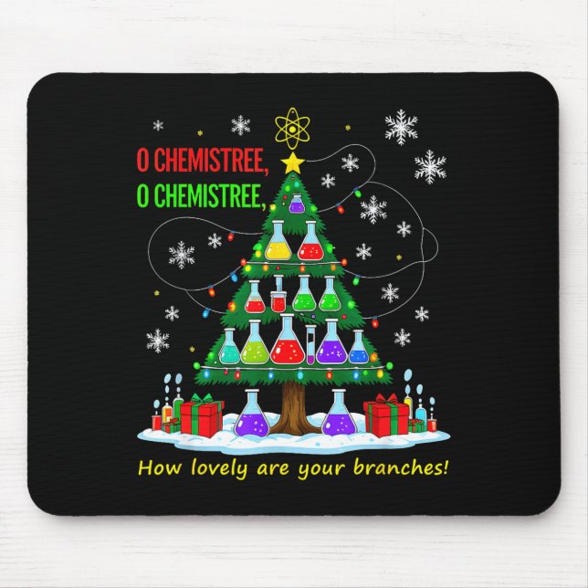 Christmas Science Teacher 67 Meme Santa Oh Chemist Mouse Pad (Front)