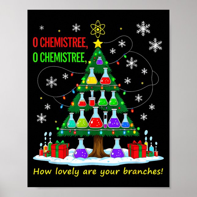 Christmas Science Teacher 67 Meme Santa Oh Chemist Poster (Front)