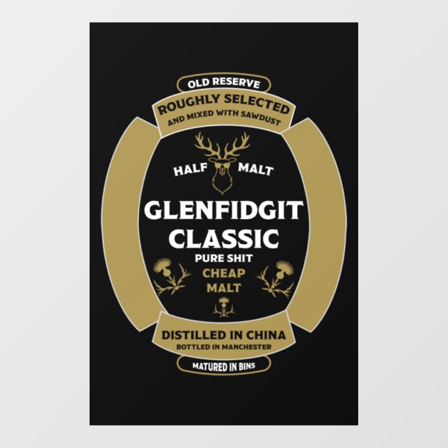 Christmas Scotch Whiskey Label (Sheet)