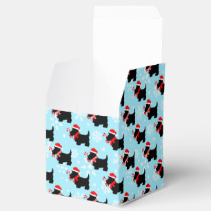 Christmas Scottie Dogs Pattern Favour Box