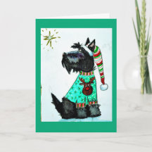 Christmas Scottie