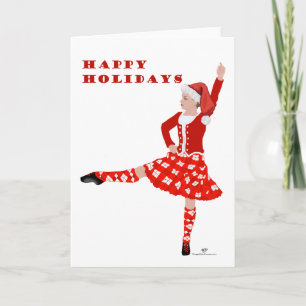 Christmas Scottish Highland Dancer Card