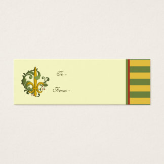 Christmas Scroll Fleur de lis
