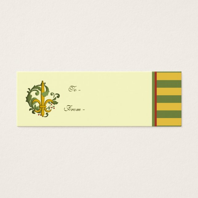 Christmas Scroll Fleur de lis (Front)