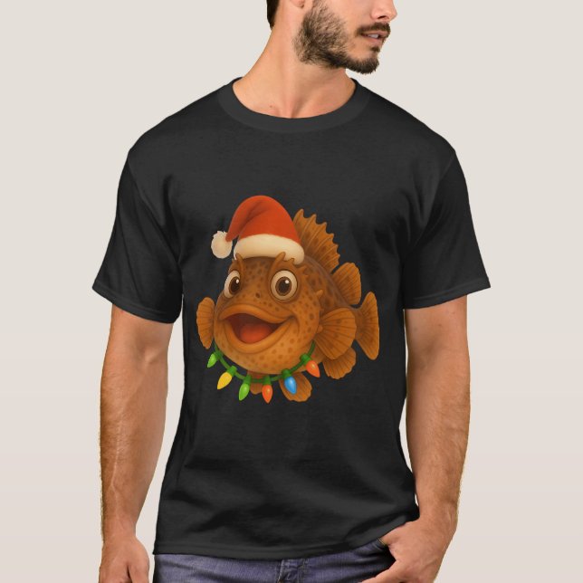 Christmas Sculpin Fish T-Shirt (Front)