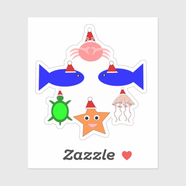 Christmas Sea Creatures (Sheet)