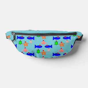 Christmas Sea Creatures Patterned Bum Bags