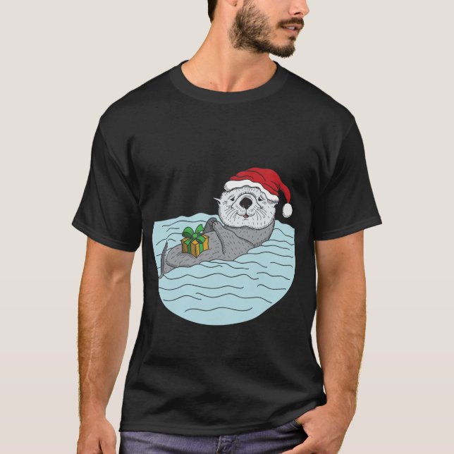 Christmas Sea Otter T-Shirt (Front)