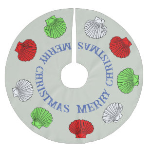 Christmas Sea Shells Tree Skirt