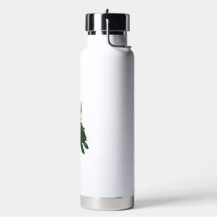 Christmas Sea Turtle Reindeer Vintage Engraving De Water Bottle