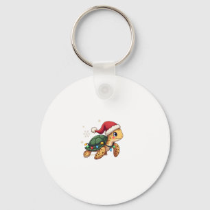 Christmas Sea Turtle Santa Xmas Men Women Boys Gir Key Ring