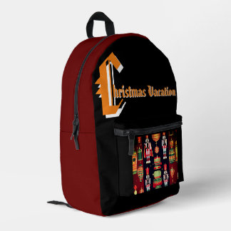 Christmas Seamless Repeating Pattern with Afrocent Printed Backpack