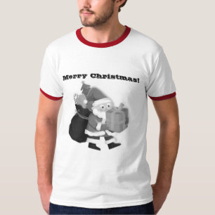 Christmas season Celebration Wishes Ringer Red Fit T-Shirt