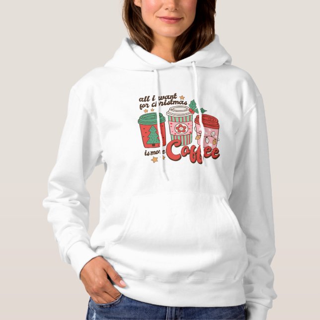 Christmas Season Graphic Gift Hoodie Sweatshirt (Front)