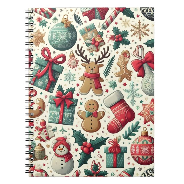 Christmas Season Pattern Notebook (Front)
