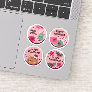 Christmas season sticker collection