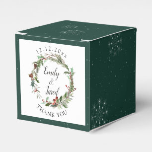 Christmas Season Wedding  Favour Box