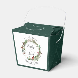 Christmas Season Wedding  Favour Box