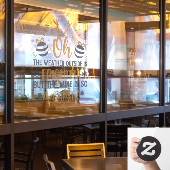 Christmas Season Word Art (Restaurant Window)