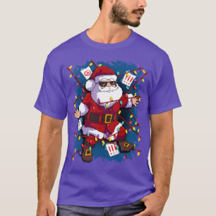 Christmas Secret Agent Spy Santa Claus T-Shirt