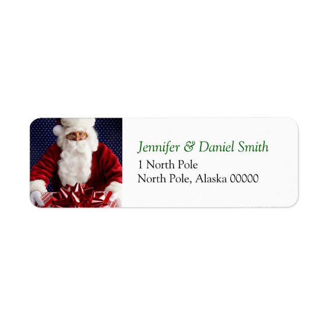 Christmas Self Addressed Sticker (Front)