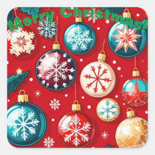 Christmas Series 1 - Ornament Stickers