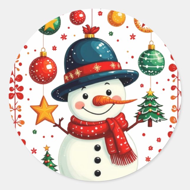 Christmas Series 3 - Snowman Stickers (Front)