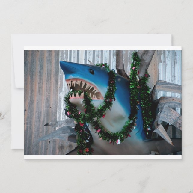 Christmas Shark invitation (Front)