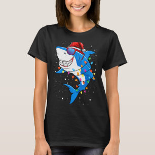 Christmas Shark Shirt Xmas Funny Santa Shark 