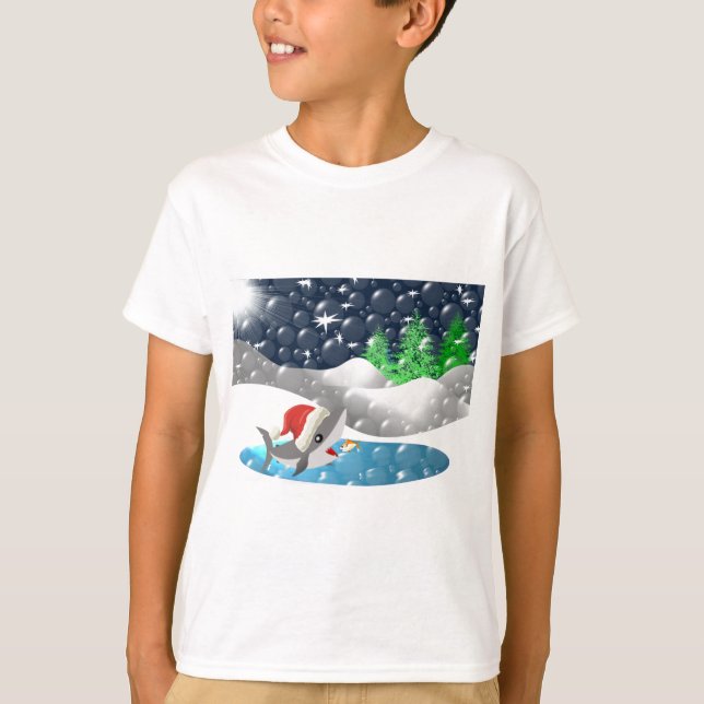 Christmas Shark T-Shirt (Front)