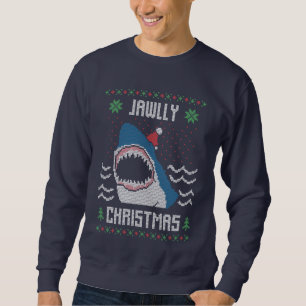 Christmas shark ugly sweater sweatshirt