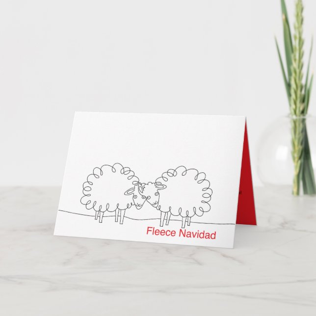 Christmas Sheep  Card (Front)