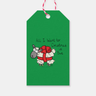 Christmas Sheep Kids Cartoon Gift Tags