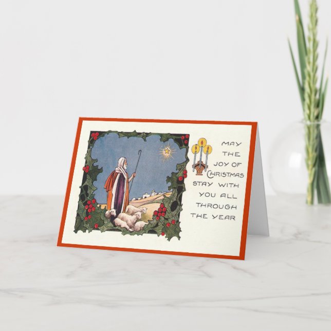 Christmas Shepherd Holiday Card (Front)