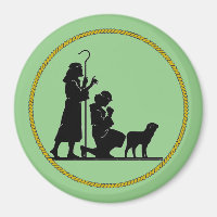 Christmas Shepherds Silhouette