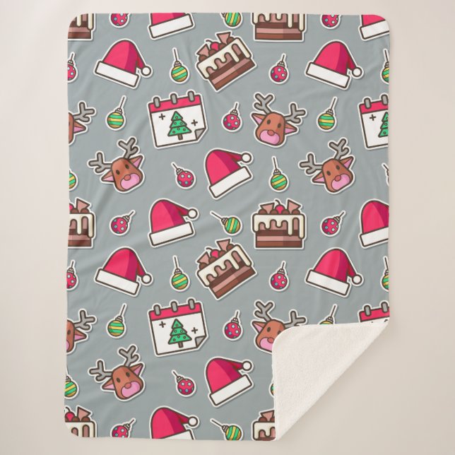 Christmas Sherpa Blanket (Front)