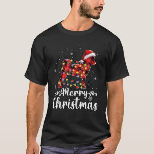 Christmas Shiba Inu Red Plaid Dog Lover Pajama T-Shirt
