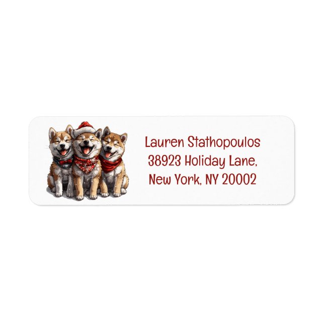 Christmas Shiba Inu Santa Dogs (Front)