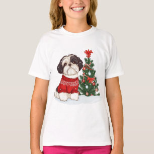 Christmas Shih Tzu Dog T-Shirt