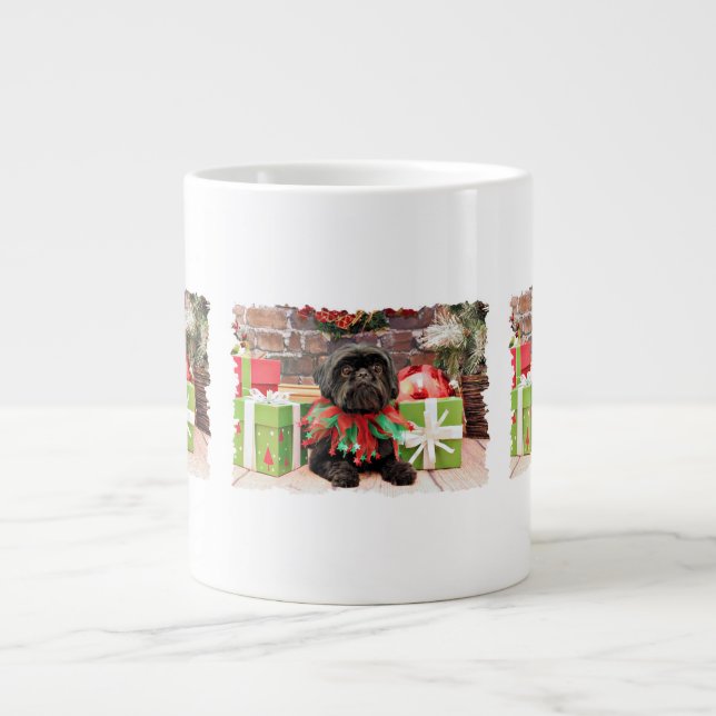 Christmas - Shih Tzu - Lily Large Coffee Mug (Front)